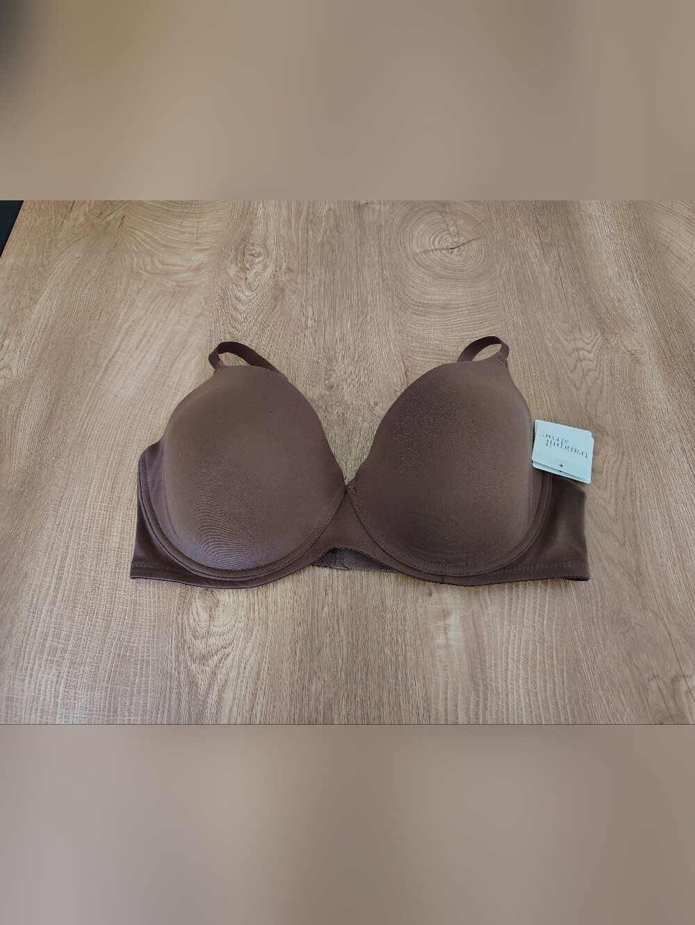 Tranquil & True Brown Lightly Lined Brushed Microfiber T-Shirt Bra Size 40 DDD